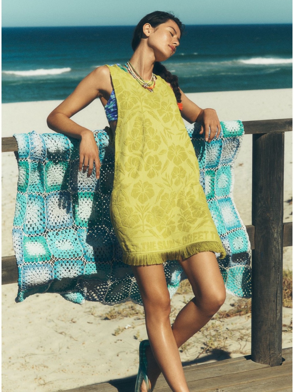 Anthropologie Celandine Terry Towel Coverup
